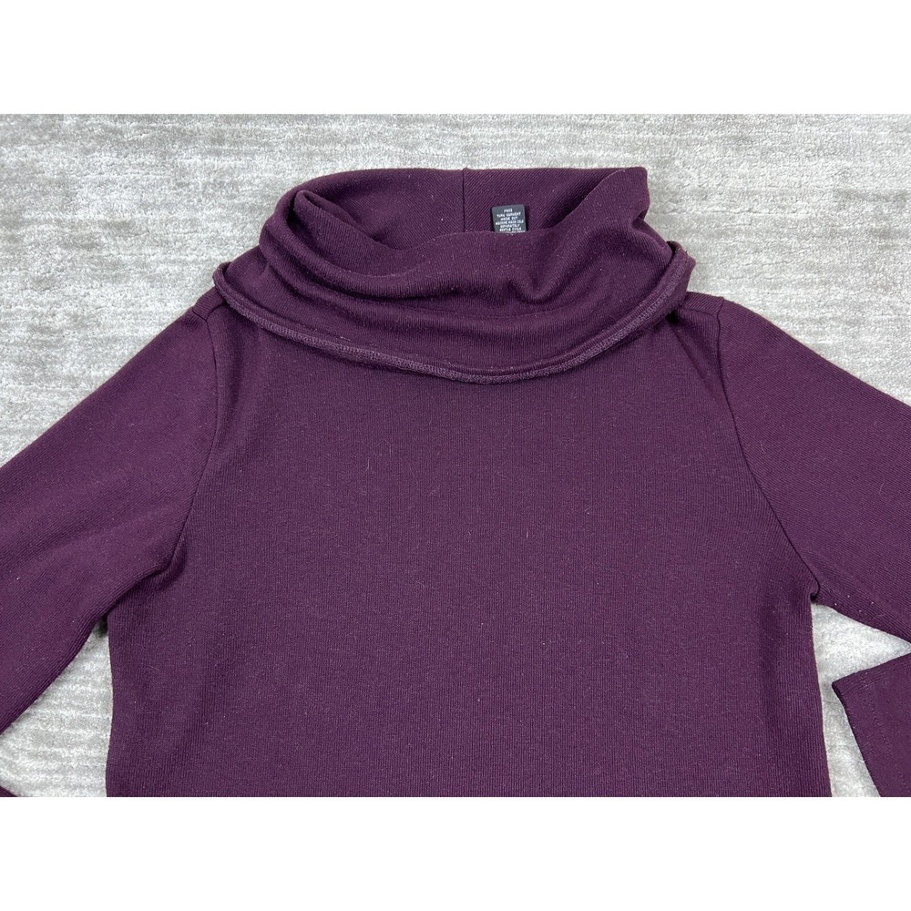 New York & Company Sweater Women‎ Large Purple Cowl Neck - Picture 2 of 11